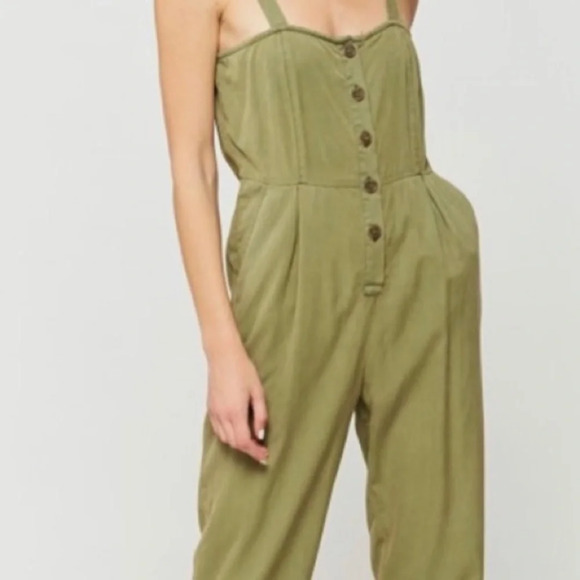 Velvet heart olive green jumpsuit size XS - Picture 2 of 5